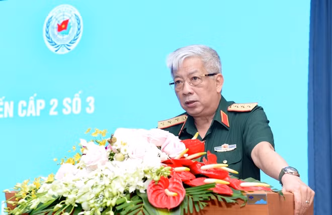 Thượng tướng Nguyễn Chí Vịnh phát biểu tại lễ khai mạc.