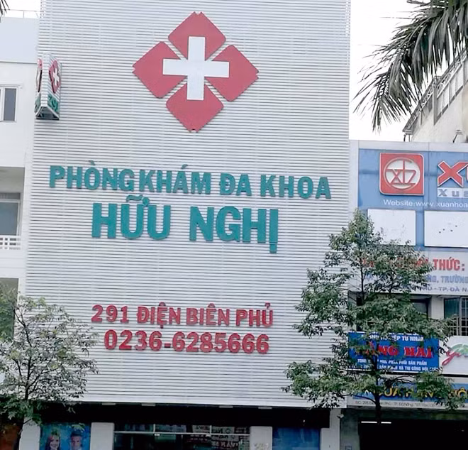 Phòng khám đa khoa Hữu Nghị.