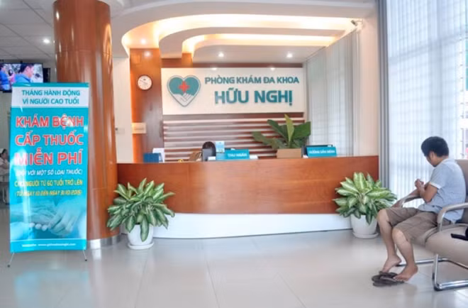 Phòng khám Đa khoa Hữu Nghị đã bị Sở Y tế phối hợp với Công an TP Đà Nẵng kiểm tra, phát hiện nhiều sai phạm trong khám và chữa bệnh... (ảnh: DC)