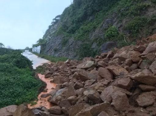 Cắm biển cảnh báo sạt lở khuyến cáo người dân và du khách tham quan tại bán đảo Sơn Trà