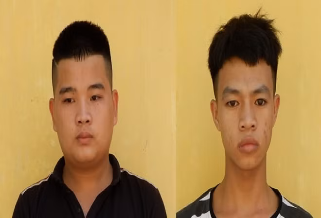 Trường – Lực bị tạm giữ tại cơ quan CSĐT (ảnh: N.Thân)