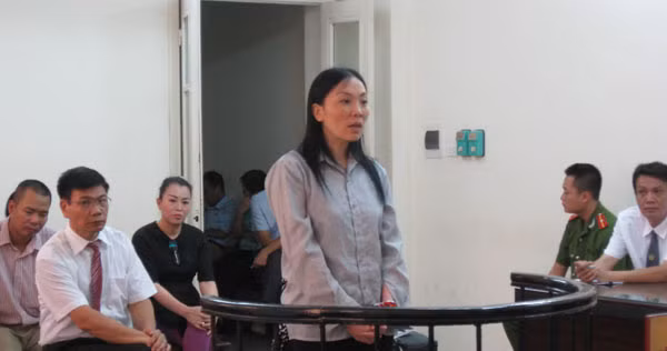 Bị cáo Ánh tại phiên xử ngày 18/8.