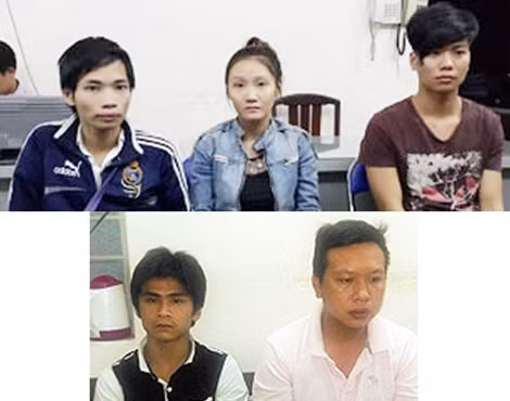 Các bị can trong vụ án.