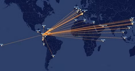 Mạng lưới toàn cầu của Mossack Fonseca.