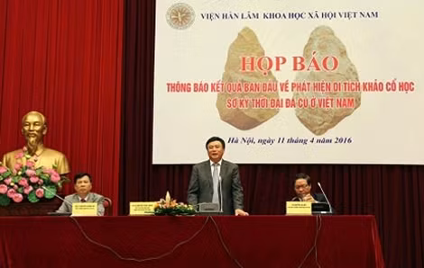GS.TS Nguyễn Xuân Thắng – Chủ tịch Viện Hàn Lâm KHXH Việt Nam phát biểu khai mạc.