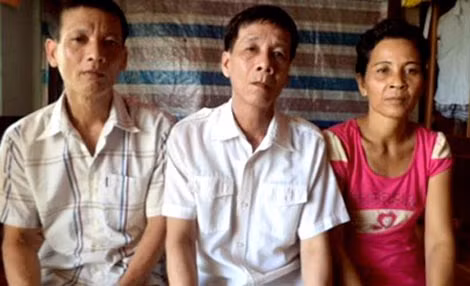 Ông Phạm Văn Lến, Phạm Văn Lé và bà Thạch Thị Xem.