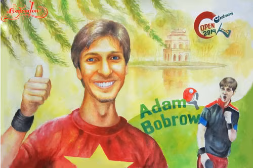 Adam Bobrow, tay vợt luôn mang đến những tiếng cười cho tất cả những người yêu bóng bàn trên thế giới.
