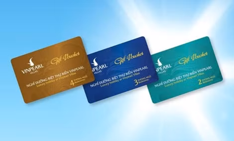 Gift Voucher Biệt thự biển dạng thẻ từ, đồng bộ hóa và có tính bảo mật cao.