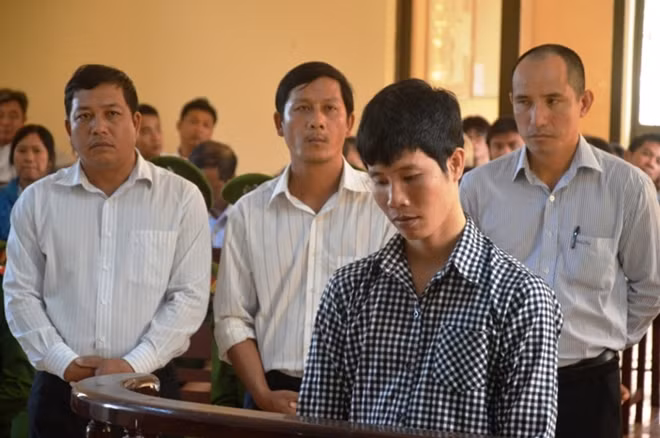 Bị cáo Quỳnh tại phiên tòa.