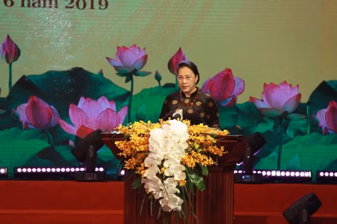 Chủ tịch Quốc hội Nguyễn Thị Kim Ngân đọc diễn văn Lễ kỷ niệm