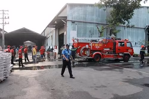 Hiện trường vụ cháy.