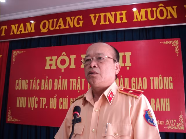 Thiếu tướng Nguyễn Quốc Diệp phát biểu tại Hội nghị