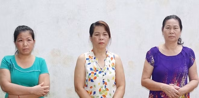 Các đối tượng tại cơ quan Công an