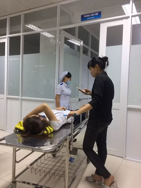 Công nhân được điều trị tại bệnh viện