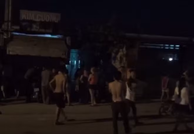 Hiện trường vụ việc (ảnh N.Hảo)
