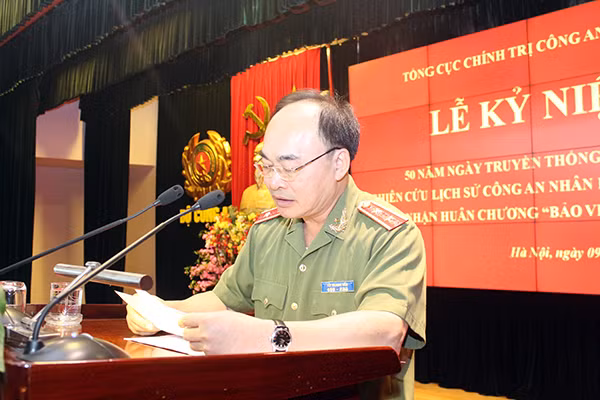 Thứ trưởng Bùi Quang Bền phát biểu tại Lễ kỷ niệm.