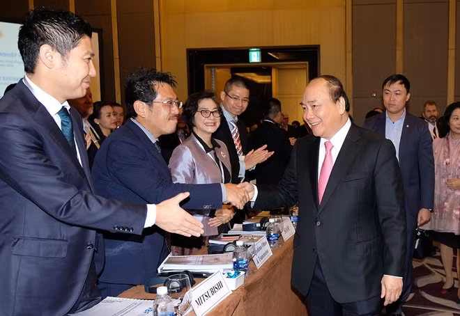 Thủ tướng Nguyễn Xuân Phúc tại diễn đàn.