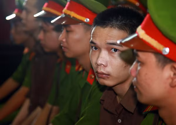 Bị cáo Tiến. (Ảnh VNE) Bị cáo Tiến. (Ảnh VNE)
