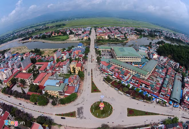 Thành phố Điện Biên Phủ nhìn từ trên cao. (Ảnh: Zing.vn)