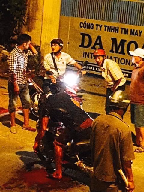 Hiện trường nơi xảy ra vụ án mạng Hiện trường nơi xảy ra vụ án mạng