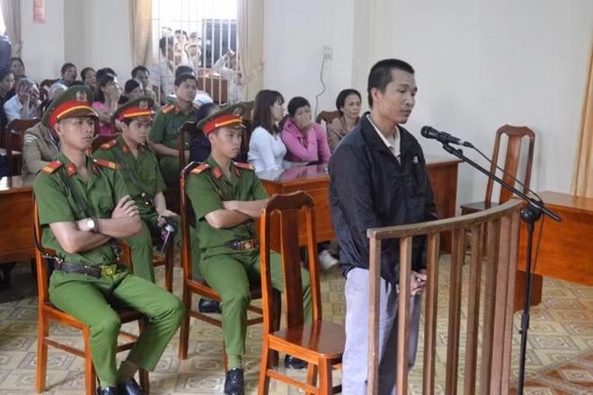 Kiều Quốc Huy tại phiên xử.