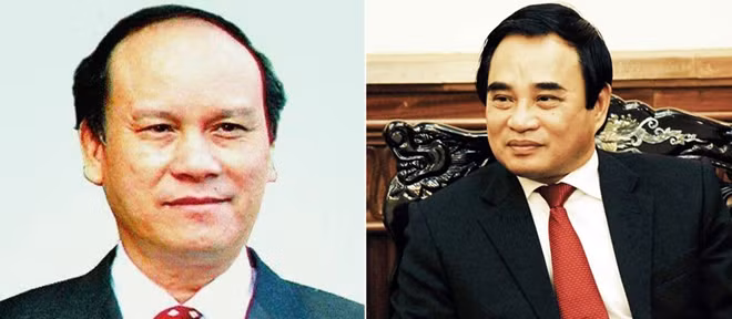 Bị can Trần Văn Minh và Văn Hữu Chiến.