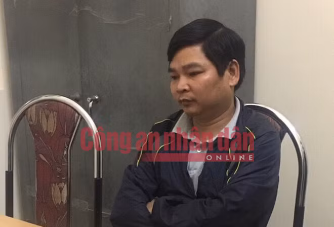 Đối tượng Lê Tuấn Anh tại cơ quan Công an Đối tượng Lê Tuấn Anh tại cơ quan Công an