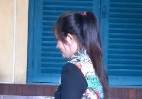 Bị cáo Cúc tại phiên xử hôm nay.