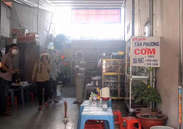 Căn nhà nơi phát hiện xác bà Thảo đang phân hủy.