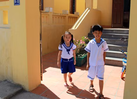 Nhiều em nhỏ đã sinh ra và lớn lên ở Trường Sa.
