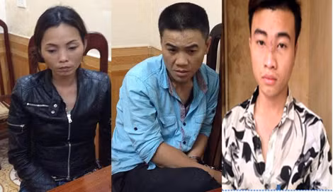 Các đối tượng bị bắt giữ.