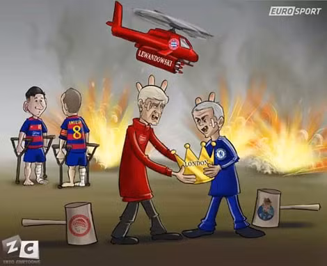 Iniesta nối gót Messi thành "bệnh binh". Arsenal và Chelsea bầm dập tại Champion League. Trong khi đó Lewandowski "điên cuồng" nhả đạn trong màu áo Bayern.