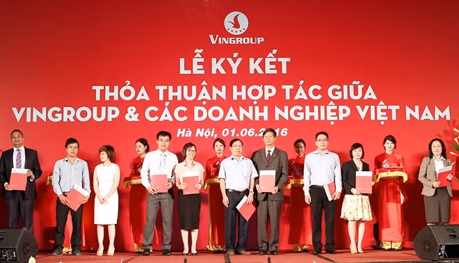 Doanh nghiệp Việt tham gia chương trình “Đồng hành, hỗ trợ và thúc đẩy sản xuất nội địa” với VinGroup thuộc 7 ngành hàng tiêu dùng cơ bản đến từ 18 tỉnh/thành phố trên toàn quốc.