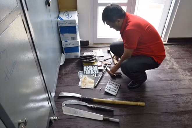 Một số tang vật của vụ án công an đang thu giữ
