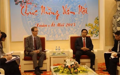 Thứ trưởng Thường trực Đăng Văn Hiếu tiếp ông Joakim Parker, Giám đốc quốc gia USAID tại Việt Nam.