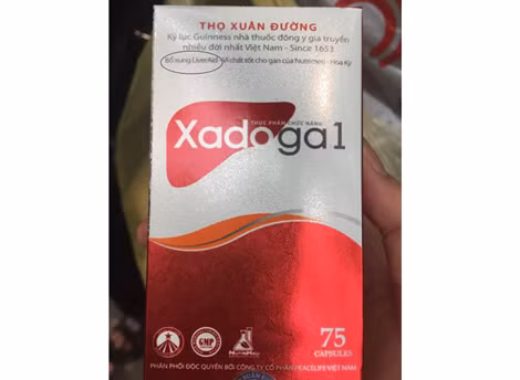 Một hộp thực phẩm chức năng của Thọ Xuân Đường còn có lỗi chính tả trên vỏ hộp.