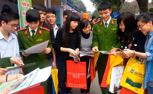 Các trường CAND luôn thu hút nhiều thí sinh.