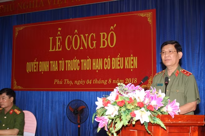 Thứ trưởng Nguyễn Văn Sơn phát biểu tại buổi Lễ