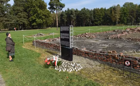 Địa điểm từng tồn tại các phòng hơi ngạt ở Auschwitz.