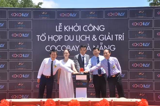 Lãnh đạo Tập đoàn Empire cùng các đại biểu nhấn nút khởi công siêu dự án Cocobay