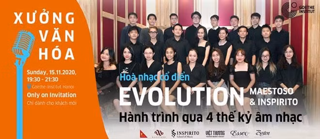 Chương trình hòa nhạc nằm trong khuôn khổ dự án Xưởng Văn hóa của Viện Goethe tại Hà Nội