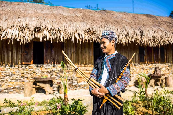 Một điểm lưu trú nhà người dân tộc H'Mông ở Mai Châu