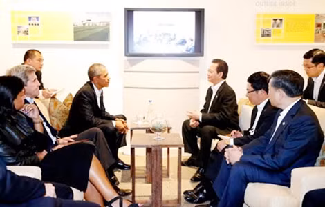 Thủ tướng Nguyễn Tấn Dũng hội kiến Tổng thống Obama.