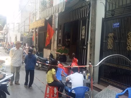 Hiện trường nơi xảy ra vụ án.