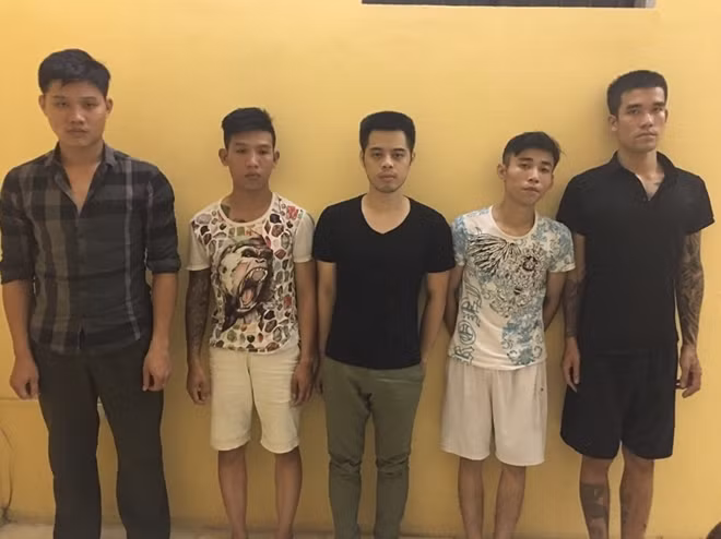 Các đối tượng tại cơ quan Công an