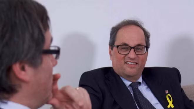 Dù thất bại, nhưng ông Torra - đồng minh thân cận của cựu Thủ hiến Carles Puigdemont vẫn có cơ hội trở thành lãnh đạo Catalonia. Ảnh: Getty.