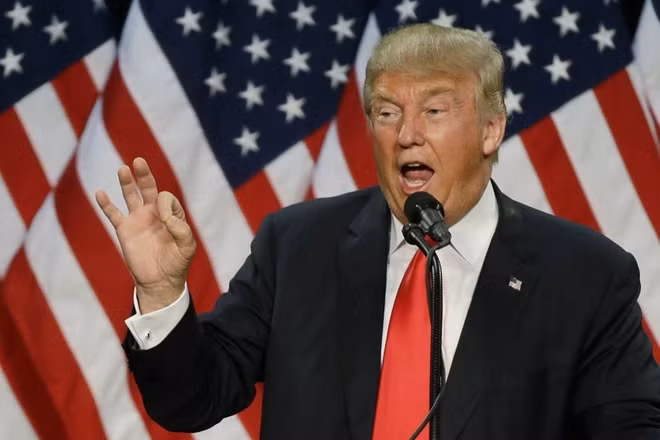Tổng thống Mỹ Donald Trump phủ nhận việc di chuyển Đại sứ quán đến Jerusalem trong vòng một năm. Ảnh: Getty