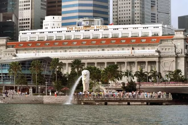 Fullerton là một trong những khách sạn tiềm năng được lựa chọn để tổ chức Thượng đỉnh Mỹ - Triều. Ảnh: The Straits Times.