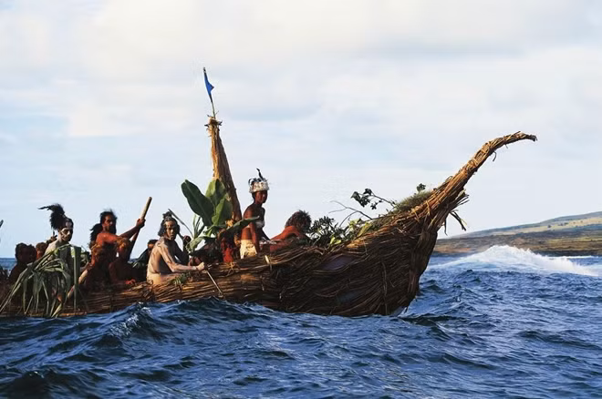 Những người tham dự lễ hội Tapati Rapa.