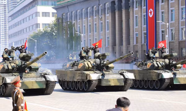 Các Xe tăng Pokpung-ho (Bão phong Hổ) hiện đại nhất trong biên chế Triều Tiên. Ảnh: NK Pro. Các Xe tăng Pokpung-ho (Bão phong Hổ) hiện đại nhất trong biên chế Triều Tiên. Ảnh: NK Pro.